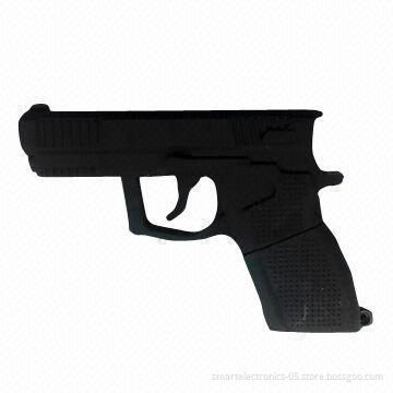 Gun USB Flash Drives, 64MB-128GB Capacity